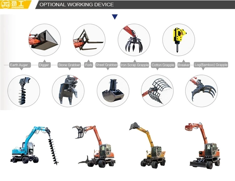 New Type Rotary Screen Bucket Excavator Made in China Uses Internal Combustion Drive